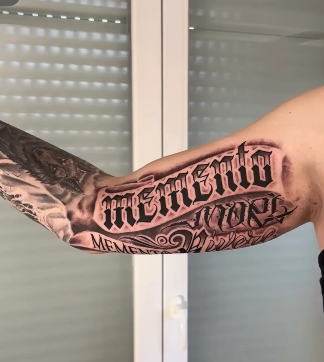 Chicano Lettering Tattoo