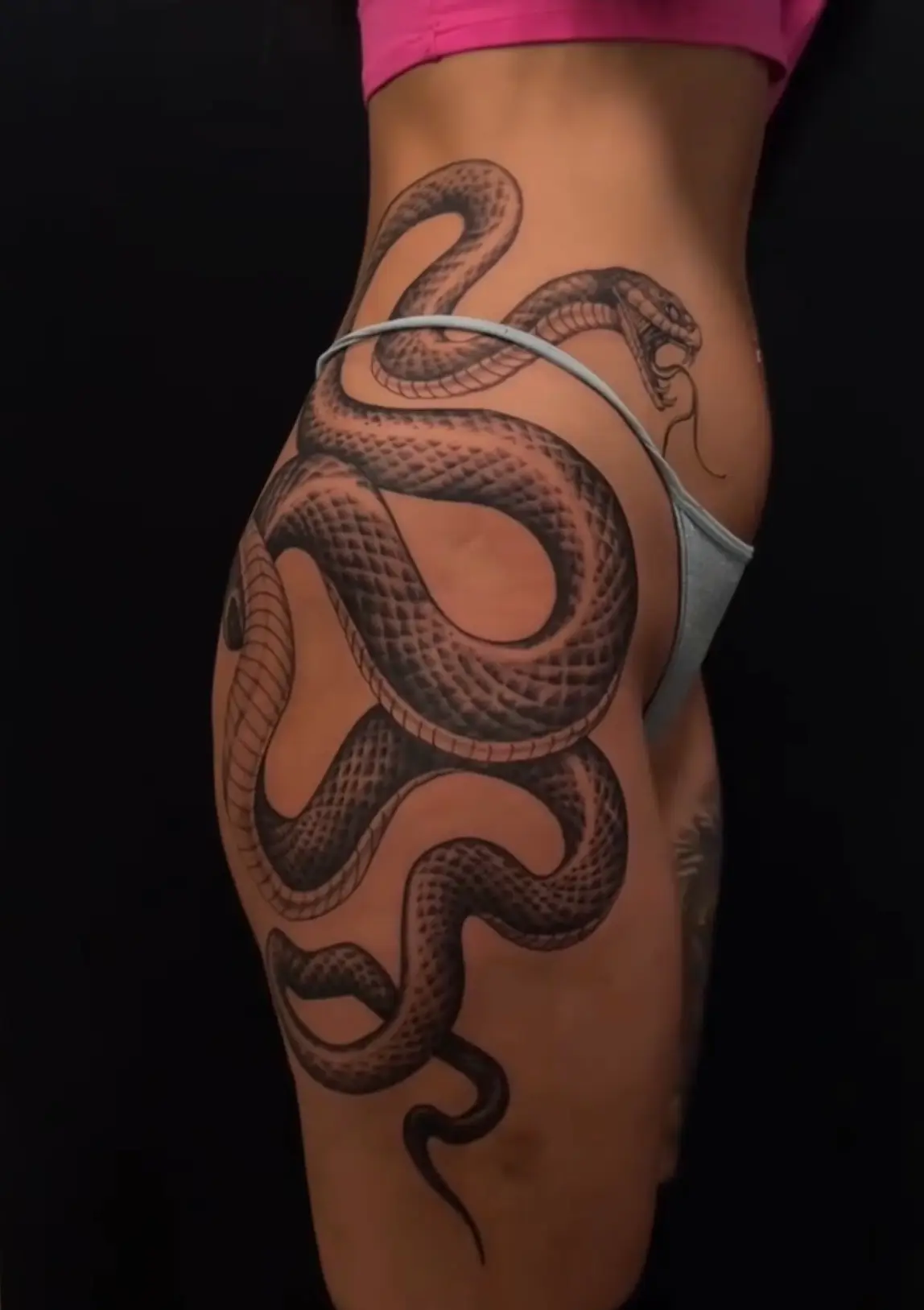 Realistisches Schlangen Tattoo