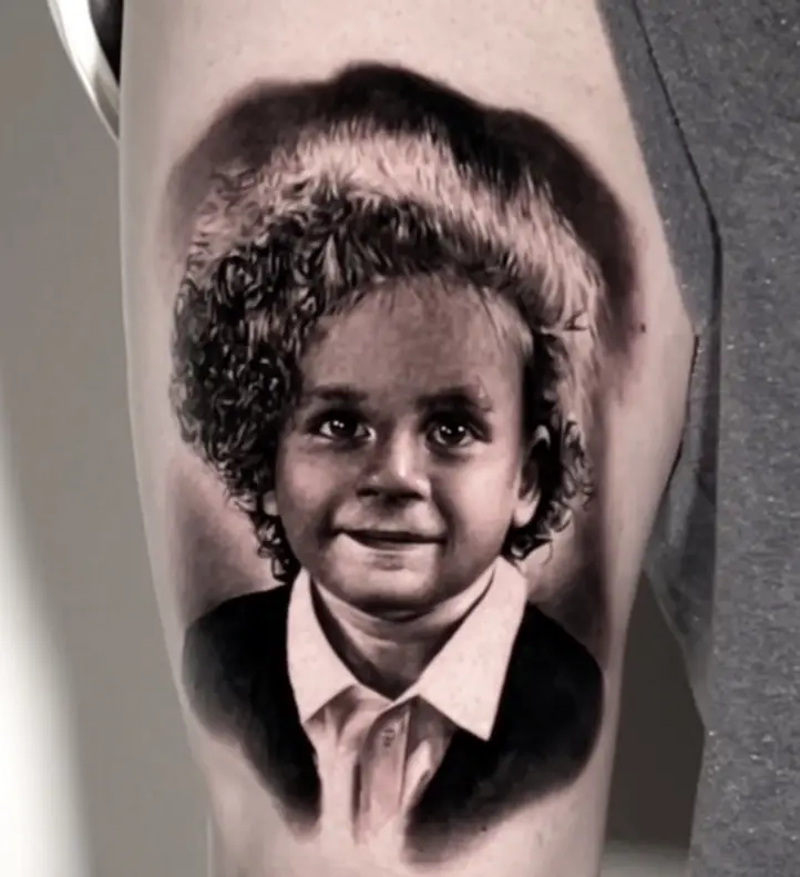 tattoo realistic realistisch portrait dado visions, dado artist collective luzern bng tattoo schwarzweiss, hyperrealismus